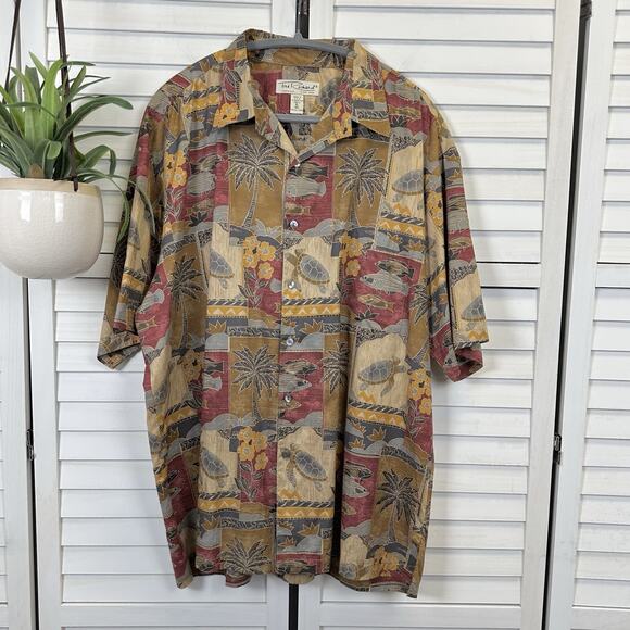 Tori Richard Other - Vtg Tori Richard XL Honolulu Hawaiian Camp Shirt Turtle Fish Button Up Tropical